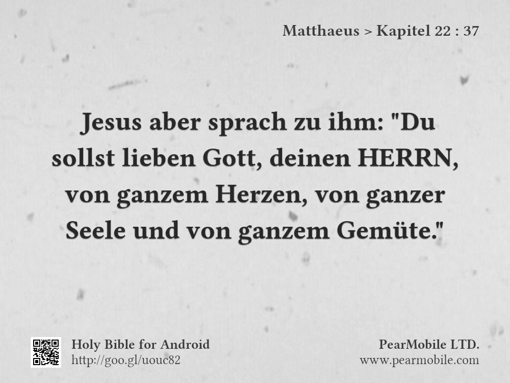 Matthaeus, Kapitel 22:37